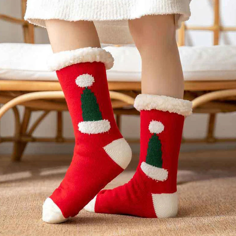 Christmas Gift Warm Socks Home Floor Slipper